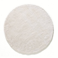 Ковер Круглый из хлопковой ткани  Renzo большая модель диаметр 160 см белый LA REDOUTE INTERIEURS  фото, kupilegko.ru